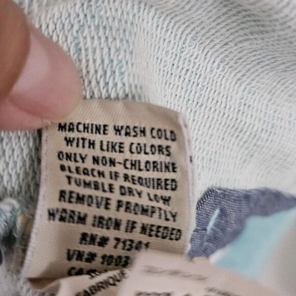 LL Bean Sweater Womens XL Teal 1/4 Button Rugby Pullover Long Sleeve Cotton - Picture 6 of 10